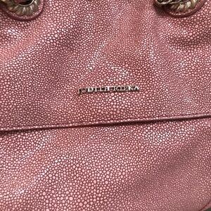 NWOT Judith Ripka Tassel Pink Stingray Satchel